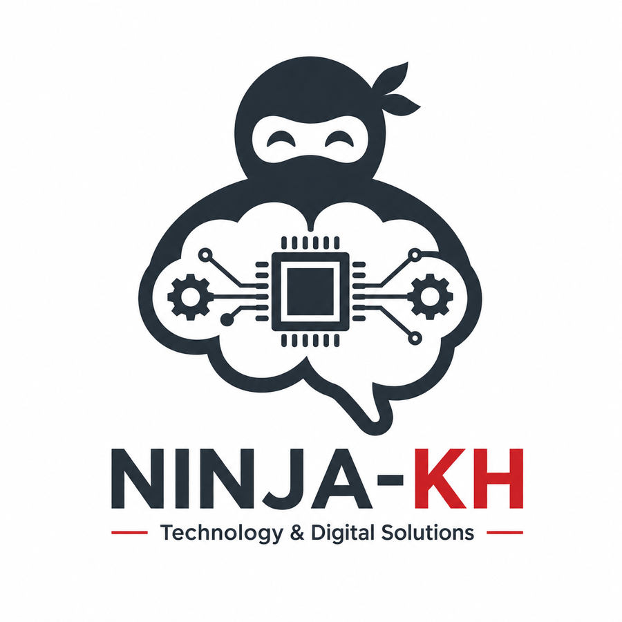 Friendly Ninja Kh technology mascot
